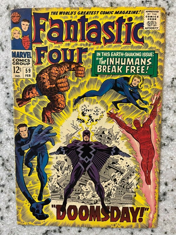 Fantastic Four # 59 VF/NM Marvel Comic Book Thing Human Torch Dr. Doom RD1