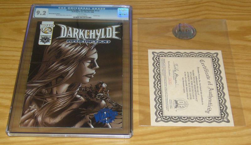 Darkchylde: Redemption #1/2 CGC 9.2 dynamic forces blue foil variant COA half ½ 