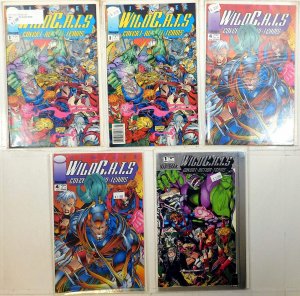 WildC.A.T.s: Covert Action Teams Lot 5 #3 x2, 4 x2, Sourcebook 1993 Image Comics