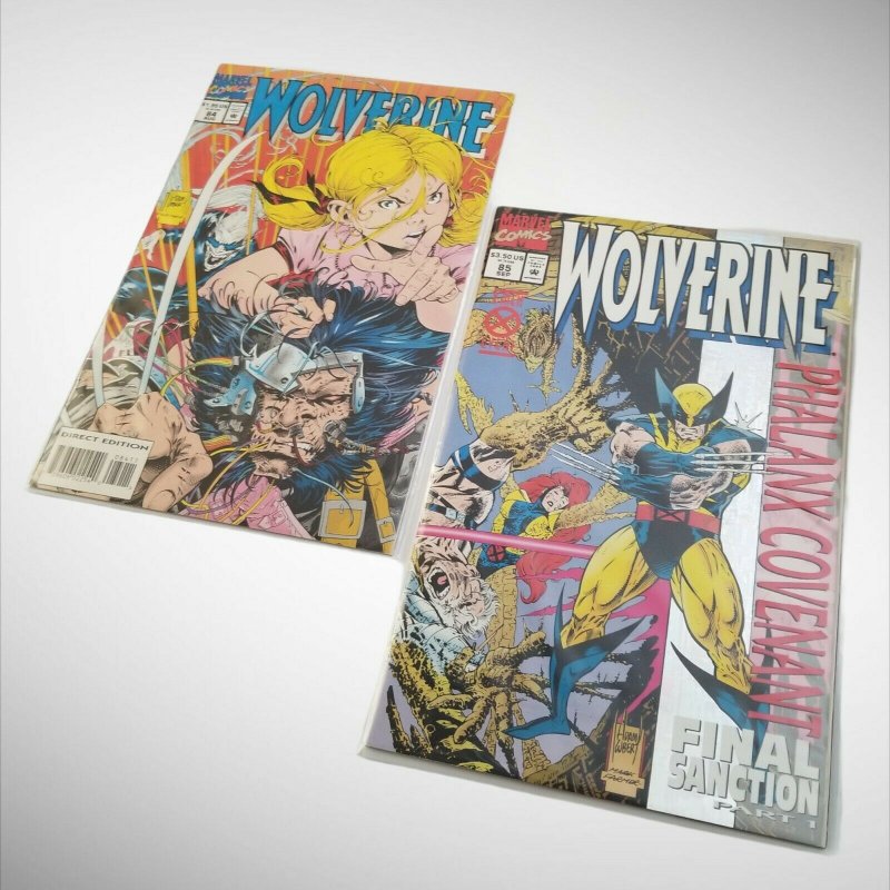 Lot Of 2 Wolverine Comics #84, 85 Adam WBER - Mark FARMER (Havasu Surplus)