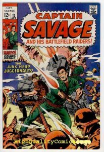 CAPTAIN SAVAGE #12-13, VF+ to  NM, Leatherneck, Junk-Heap  Juggernauts, 1969