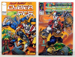 Cyberforce Lot of 2 #2, 3 (1994) Image Comics 1st Print Comic Books