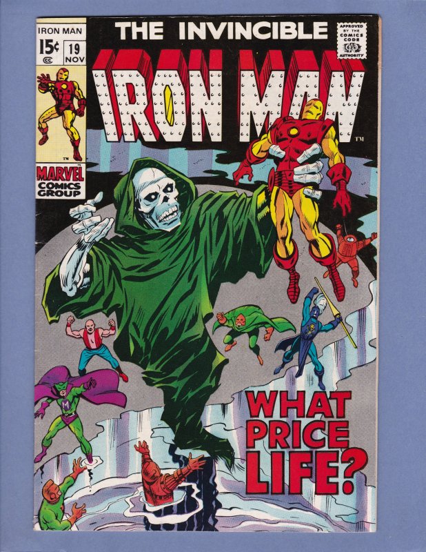 Iron Man #19 VF Captain America Appearance Marvel 1969 Silver Age