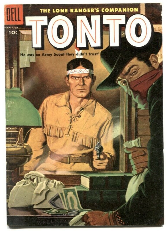 Tonto #19 1955- Dell Western- Lone Ranger's companion VG+