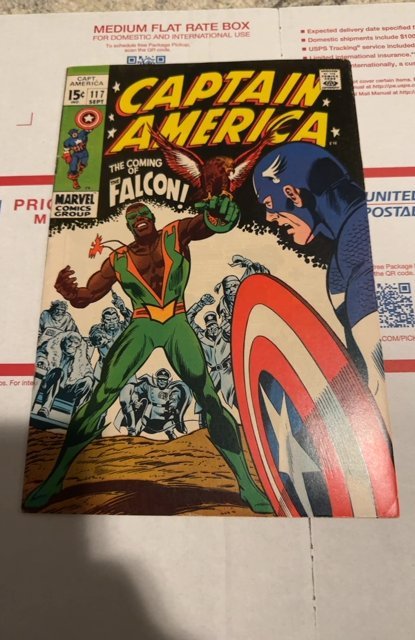 Captain America #117 (1969)1st Falcon- 7.0 or better