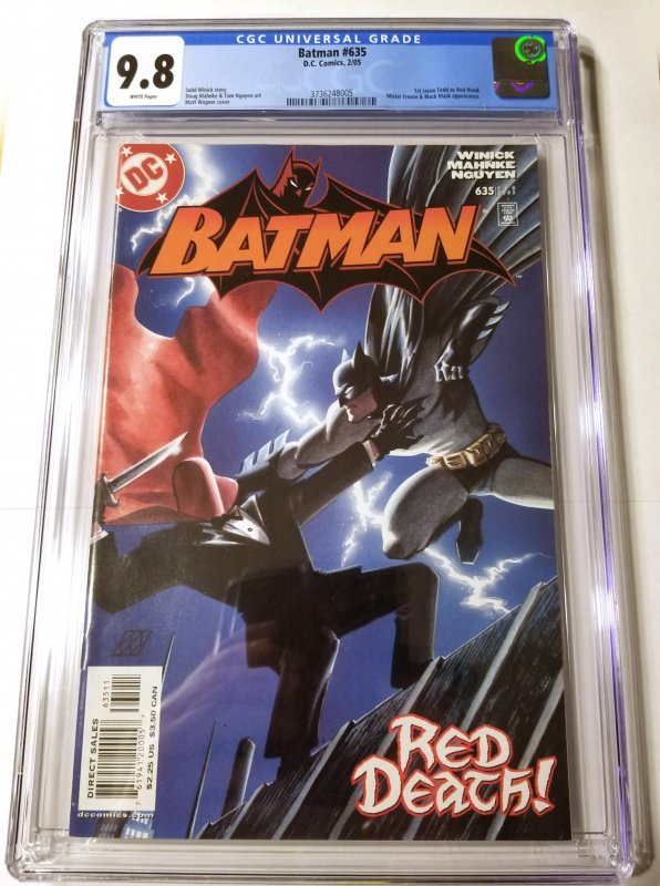 Batman #635 CGC 9.8 White Pgs 1st Jason Todd Red Hood HBO Max FREE SHIPPING