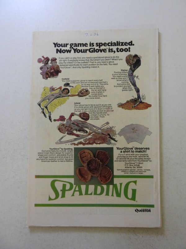 The Amazing Spider-Man Annual #10 (1976) VF- date written on back cover