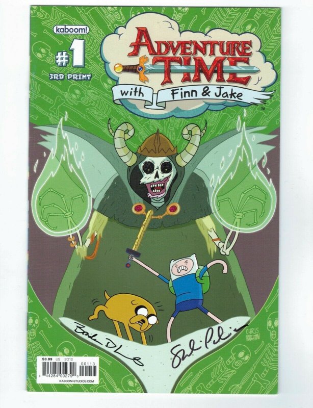 Adventure Time with Finn & Jake #1 VF/NM signed Braden Lamb Shelli Paroline 3rd