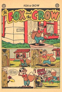 FOX and the CROW #17 (June 1954) 36 Pages of Madcap Jim Davis Hijinx!  VG/FN