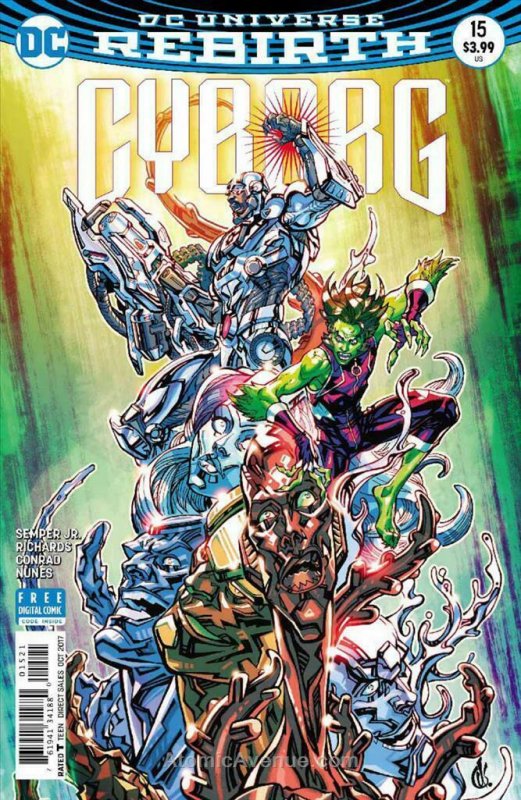 Cyborg (2nd Series) #15A VF; DC | save on shipping - details inside