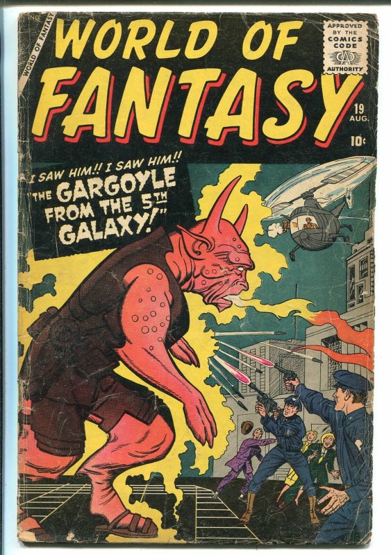 WORLD OF FANTASY #19 1959-ATLAS-HORROR-PRE SUPERHERO FORMAT-DITKO-KIRBY-good