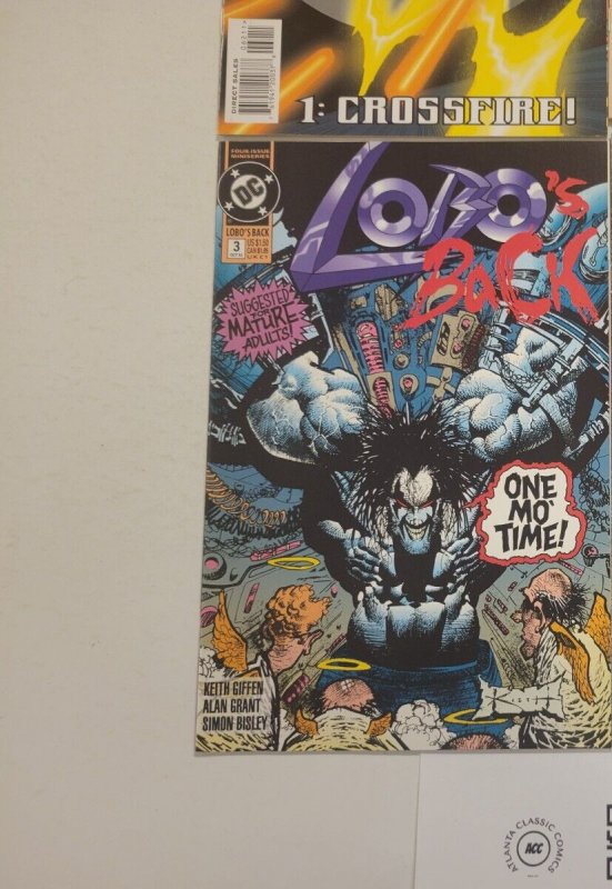 3 DC Comic Books # 62 Legionnaires + # 3 Lobo + # 9 Manhunter 17 TJ27