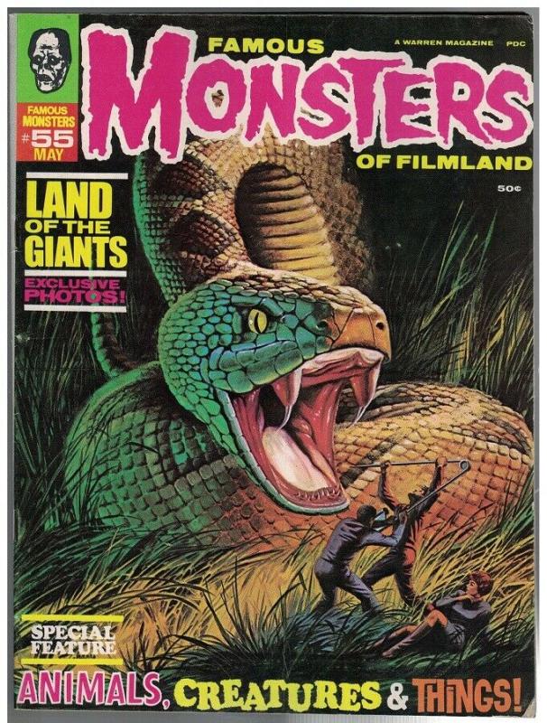 FAMOUS MONSTERS OF FILMLAND 55 VG May 1969