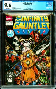 Infinity Gauntlet #1 CGC Graded 9.6 Thanos