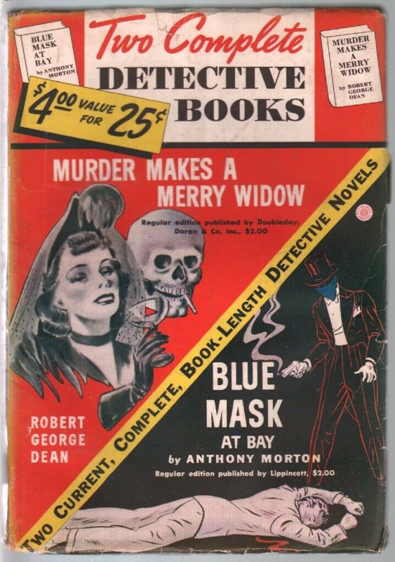 Two Complete Detective Books #1 Winter 1939-1st issue-The Blue Mask-VG