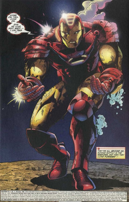 INVINCIBLE IRON MAN #11 (1998)  SEAN CHEN | DIRECT EDITION