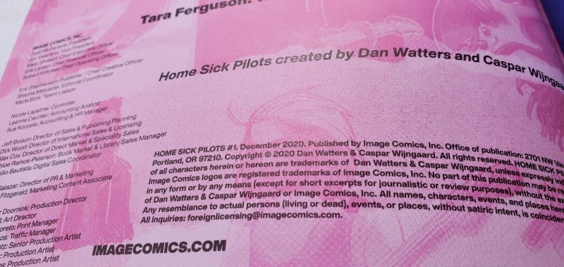 Home Sick Pilots #1 Original Comic Book, NM