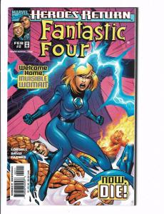 Lot of 4 Fantastic Four Heroes Return Marvel Comic Books #1 2 3 4 BH28