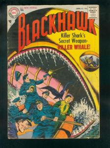 BLACKHAWK COMICS #108 1957-KILLER SHARK-glossy vg minus-1st DC COMICS VG-