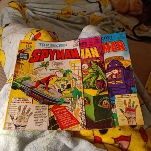 Spyman Complete Series 1-3 Harvey Comic Origin 1st Sterenko Professional Art set