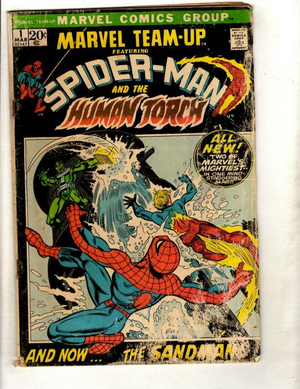 Marvel Team-Up # 1 VG- Comic Book Spider-Man Human Torch Avengers Hulk Thor WS9