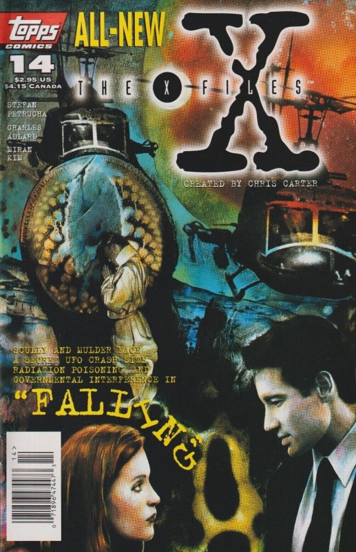 X-Files, The #14 (Newsstand) FN ; Topps | David Duchovny Gillian Anderson