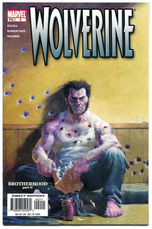 WOLVERINE #2, X-men, Darick Robertson, Rucka, 2003, NM+