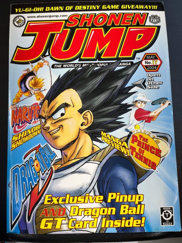 Shonen Jump #17 (Volume 2, Issue 05) May 2004 - Dragon Ball Z cover (damaged)