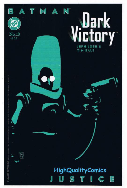 BATMAN DARK VICTORY 10 Insert, promo, NM, Mr Freeze,1999, more promos in store