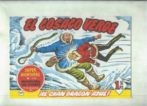 Facsimil de Ediciones B: El Cosaco Verde numero 137. El gran dragon azul