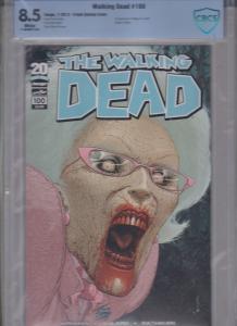 THE WALKING DEAD #100-CBCS-8.5-WHITE-IMAGE-FRANK QUITLEY COVER-NEGAN&LUCILLE
