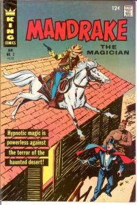 MANDRAKE THE MAGICIAN 3 F-VF PHANTOM BACK UP COMICS BOOK