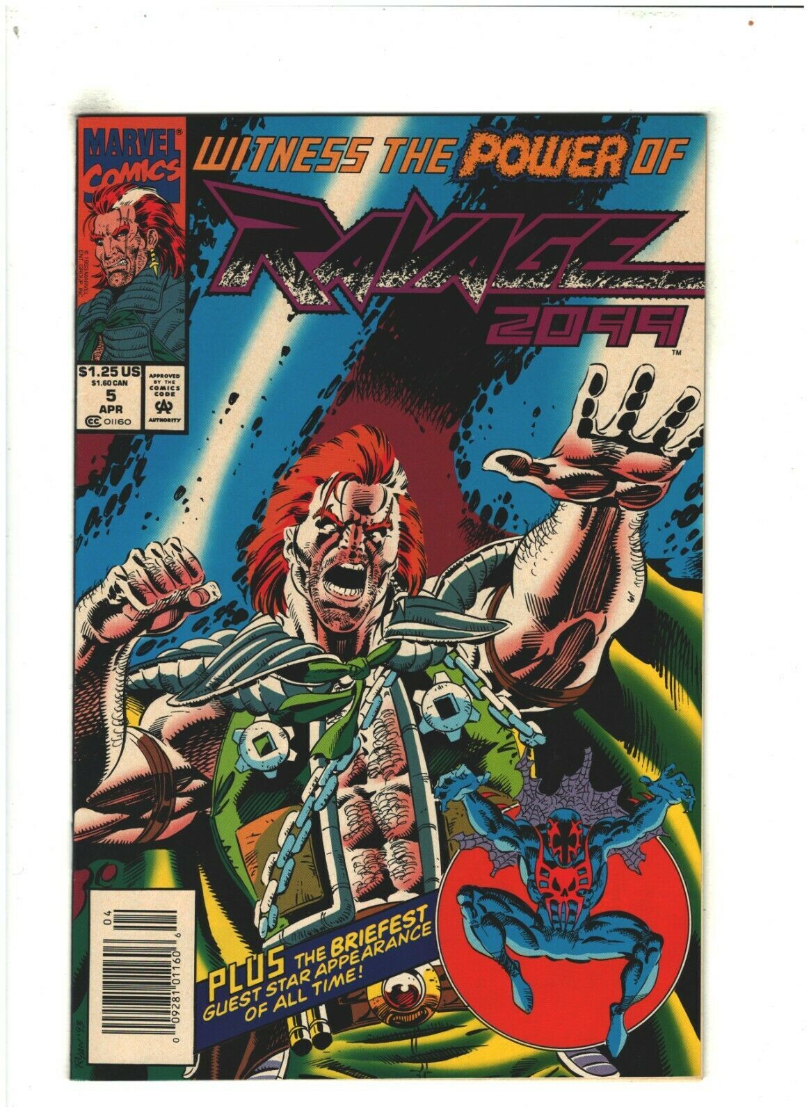 Ravage 2099 5 Nm 9 2 Newsstand Marvel Comics 1993 Stan Lee Spider Man