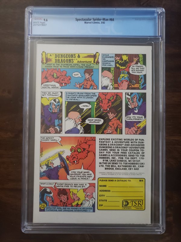 Spectacular Spider-Man 64 CGC 9.6