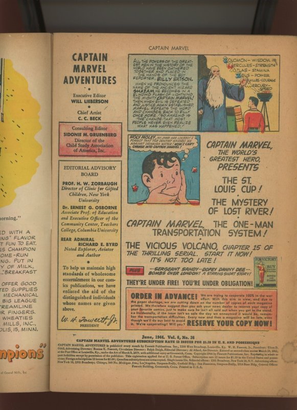 CAPTAIN MARVEL ADVENTURES #36 (3.0) THE BIG MISSING FACE CONTEST!
