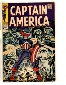 Captain America # 107 VF- Marvel Comic Book Silver Age Jack Kirby Stan Lee TW64