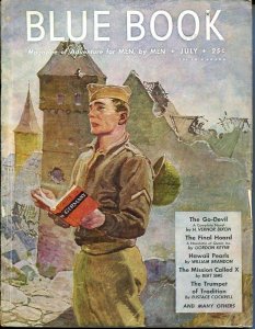 PULP:  BLUE BOOK PULP-JULY 1945-VG/FN-STOOPS COVER-KEYNE-DIXON-BRANDON VG/FN