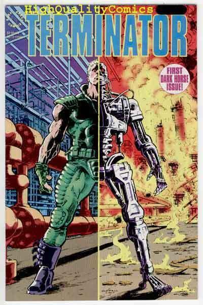 TERMINATOR #1, NM+, John Arcudi,Chris Warner,1990, Death, Cyborg, Robot