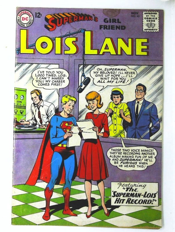 Superman's Girl Friend Lois Lane #45, VG+ (Actual scan)