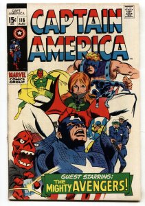 CAPTAIN AMERICA #116 1968-AVENGERS-MARVEL COMICS-FN-