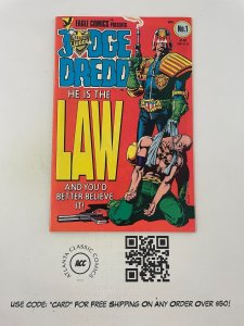 Judge Dredd # 1 NM 1st Print Eagle Comics Comic Book Bolland Cover Art 17 J222