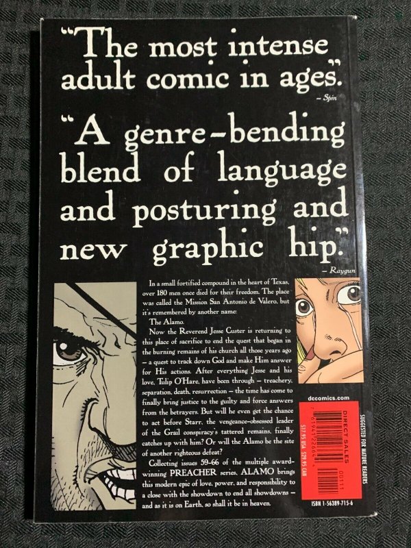 2001 PREACHER Alamo by Steve Dillon / Glen Fabry SC TPB VF 8.0 1st DC Vertigo