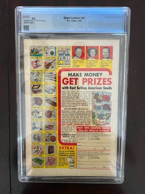 Green Lantern #43 (1966) - CGC 8.5!!!  FLASH