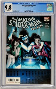 Amazing Spiderman #6 Marvel 2018 CGC 9.8 Humberto Ramos Top Census Grade