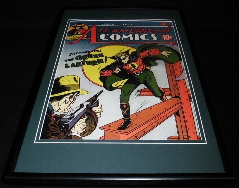 All American Comics #16 Framed Cover Poster Display Official RP Green Lantern