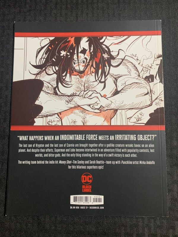 2022 SUPERMAN VS LOBO Book #2 Variant SC DC Black Label VF 8.0 Mirka Andolfo