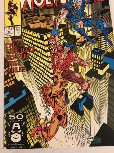 Wolverine #42 :  Marvel 7/91 NM-; Cable & Sabretooth