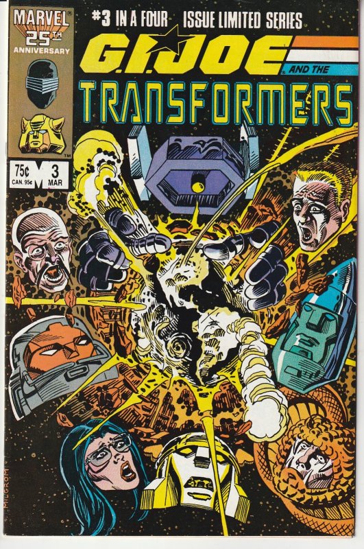 G.I. Joe and the Transformers #3 Direct Edition (1987)