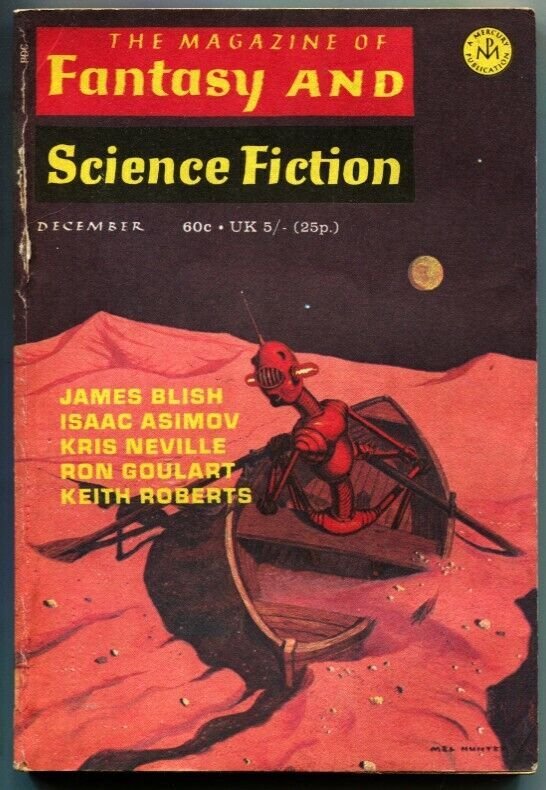 MAGAZINE OF FANTASY AND SCIENCE FICTION-Dec 1970-Science Fiction Pulp Thrills