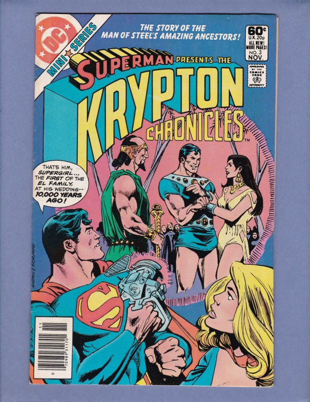 Krypton Chronicles #1 2 3 Superman Complete Series DC 1981